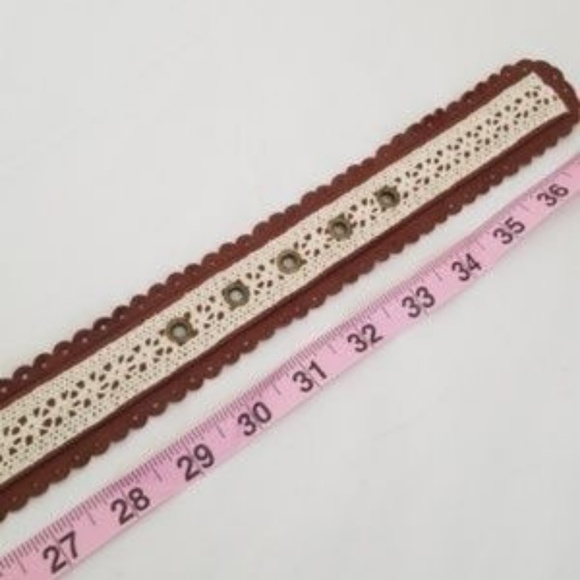 Faux leather & lace belt-LC - Picture 5 of 6